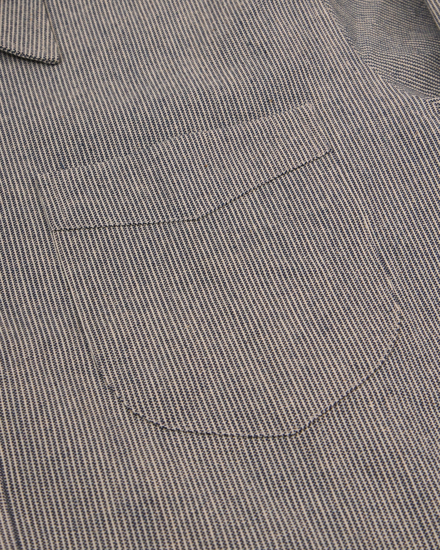 The Ranch Pullover Shirt - Salt and Pepper Stripped Chambray