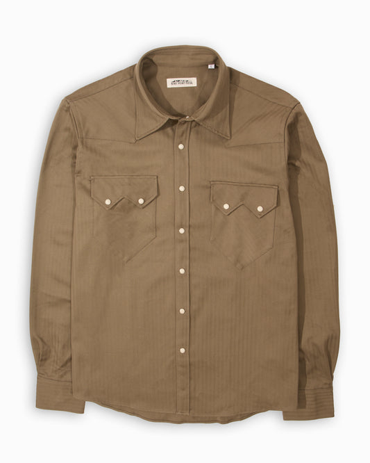 The Sawtooth Shirt - Desert Drab HBT