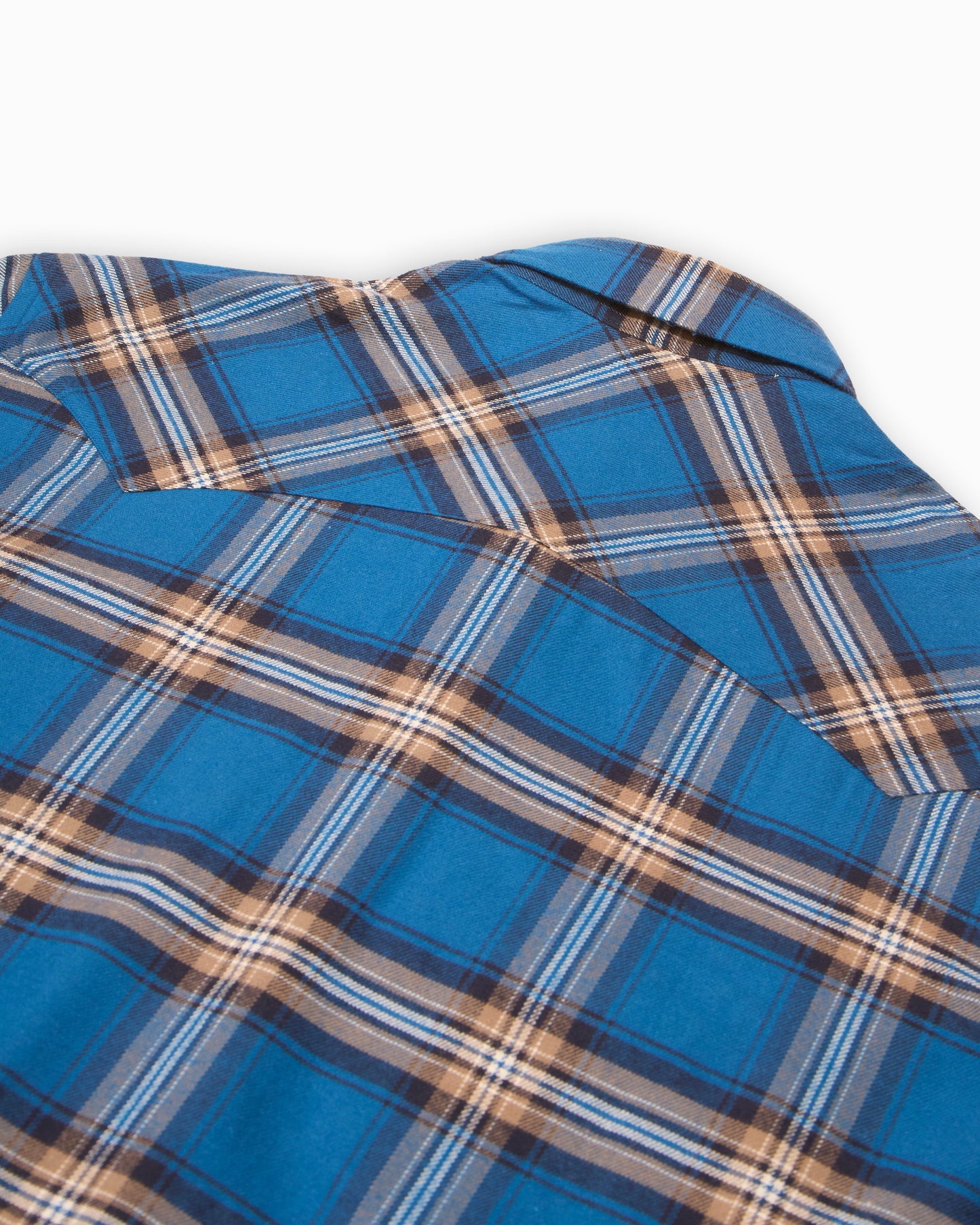 The Sawtooth Shirt - Electric Blue Plaid Brushed Cotton