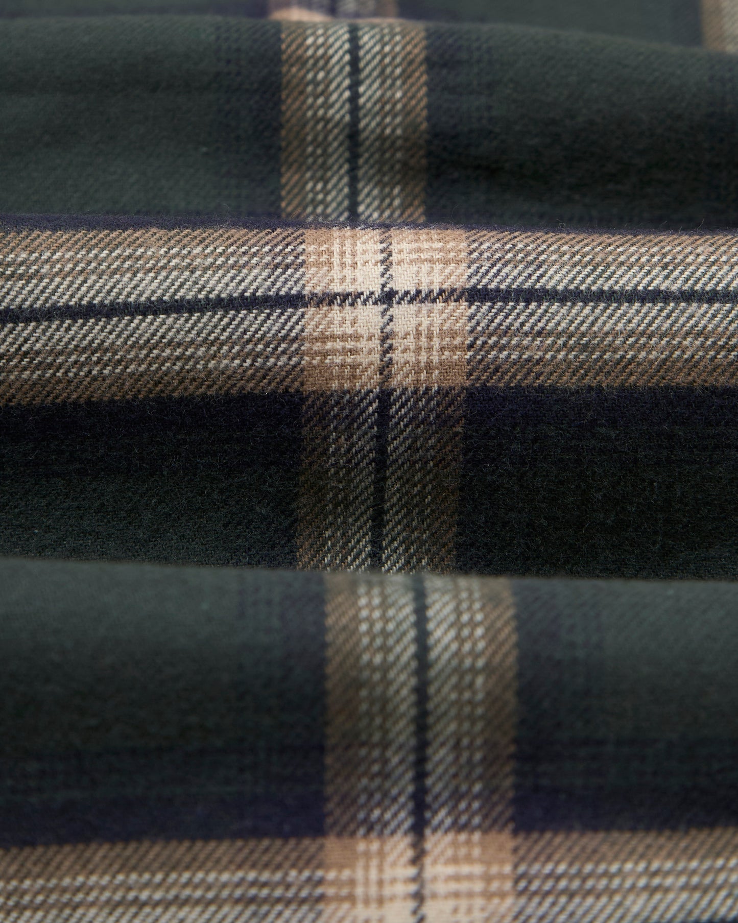The Sawtooth Shirt - Pine Green Plaid Brushed Cotton