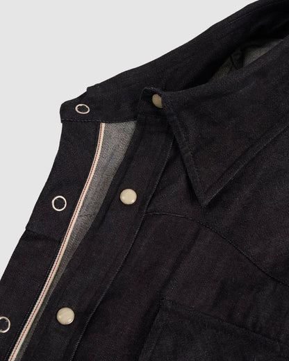 The Cattleman Raw Selvedge Denim Shirt - Indigo / 8Oz