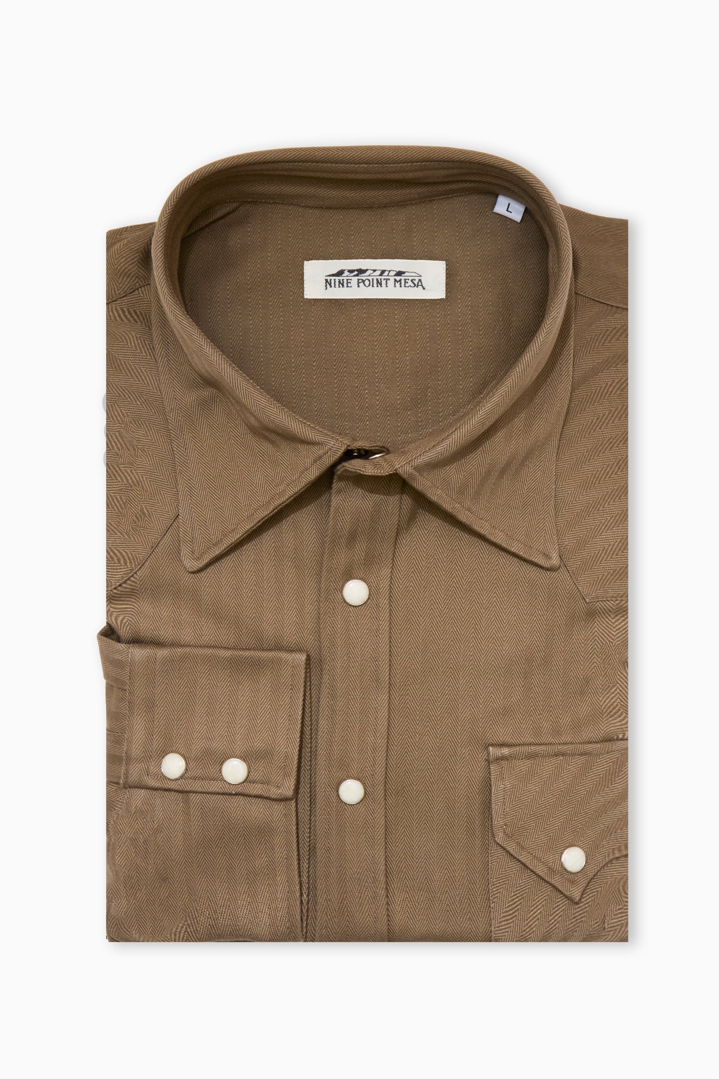 The Sawtooth Shirt - Desert Drab HBT