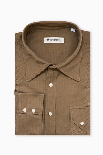 The Sawtooth Shirt - Desert Drab HBT