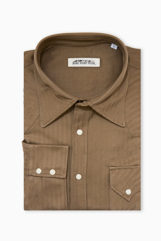 The Sawtooth Shirt - Desert Drab HBT