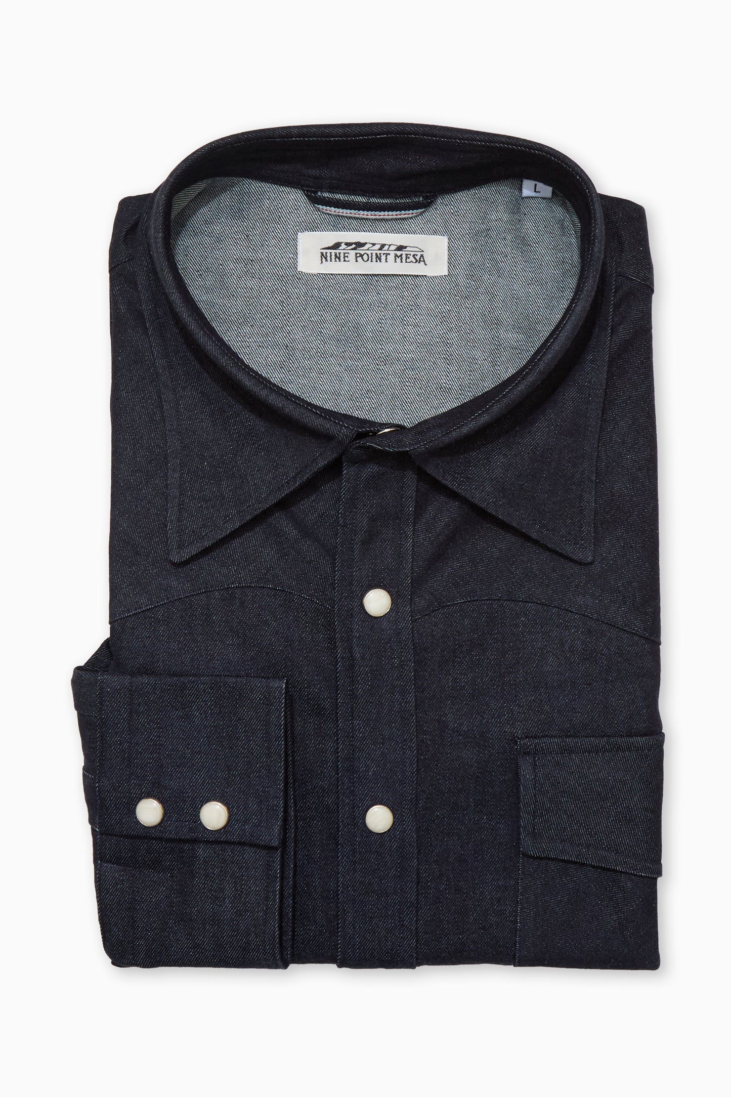 The Cattleman Raw Selvedge Denim Shirt - Indigo / 8Oz