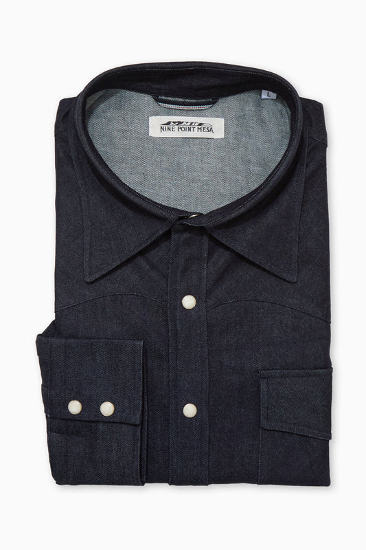 The Cattleman Raw Selvedge Denim Shirt - Indigo / 8Oz