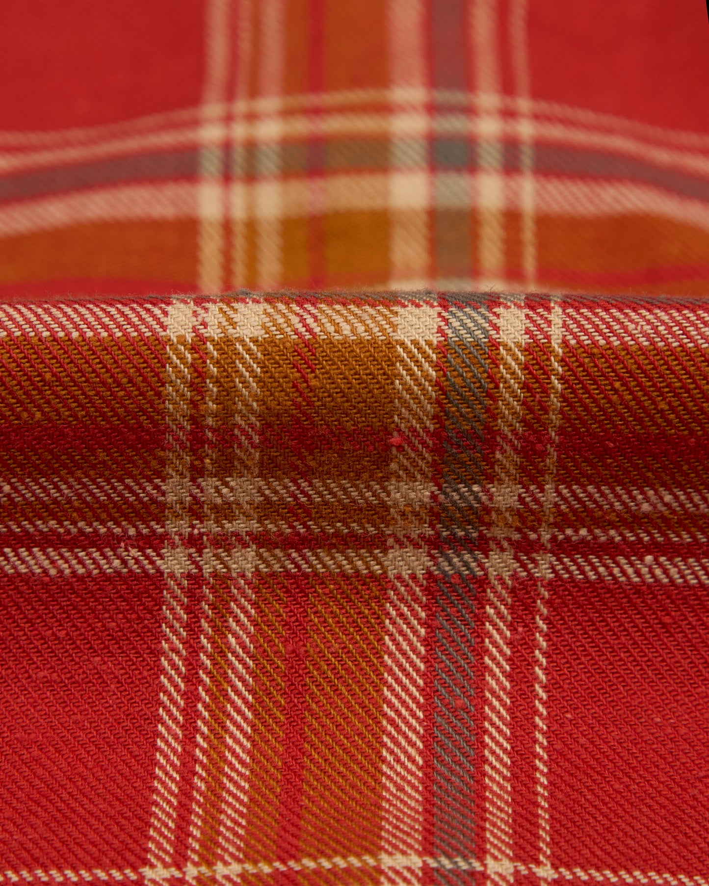 The Cattleman Shirt - Red Cotton Nep Flannel
